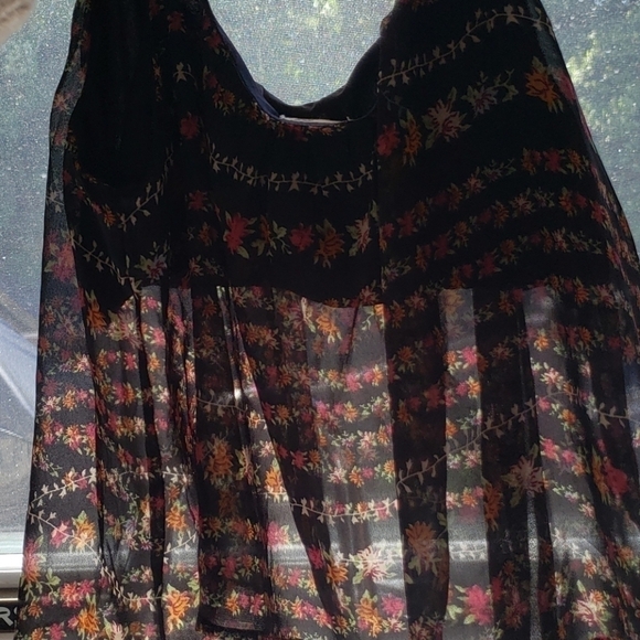 𝅺LA Hearts PacSun Sheer Crop Top Large - Picture 3 of 6